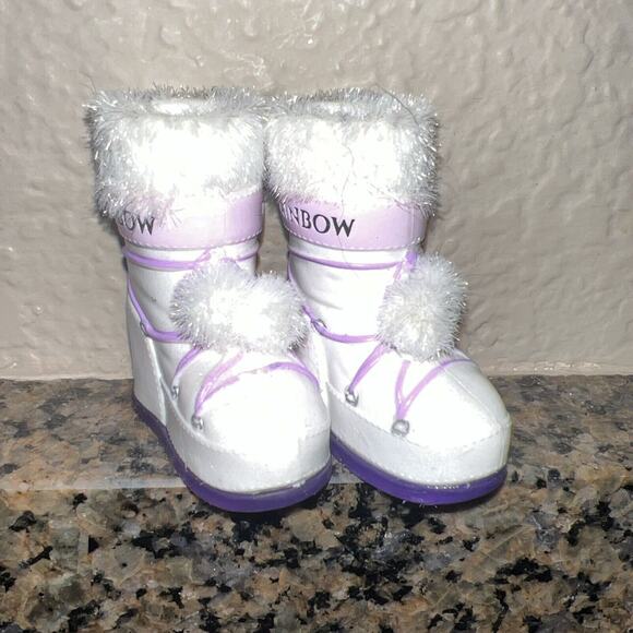 Rainbow High Doll Shoes Lot Of 5 Ice Skate Boots High Tops Monroe Satin Heels - Picture 5 of 12